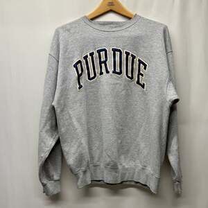 Vintage Oarsman Purdue Boilermakers Crewneck Grey Sweatshirt Unisex L
